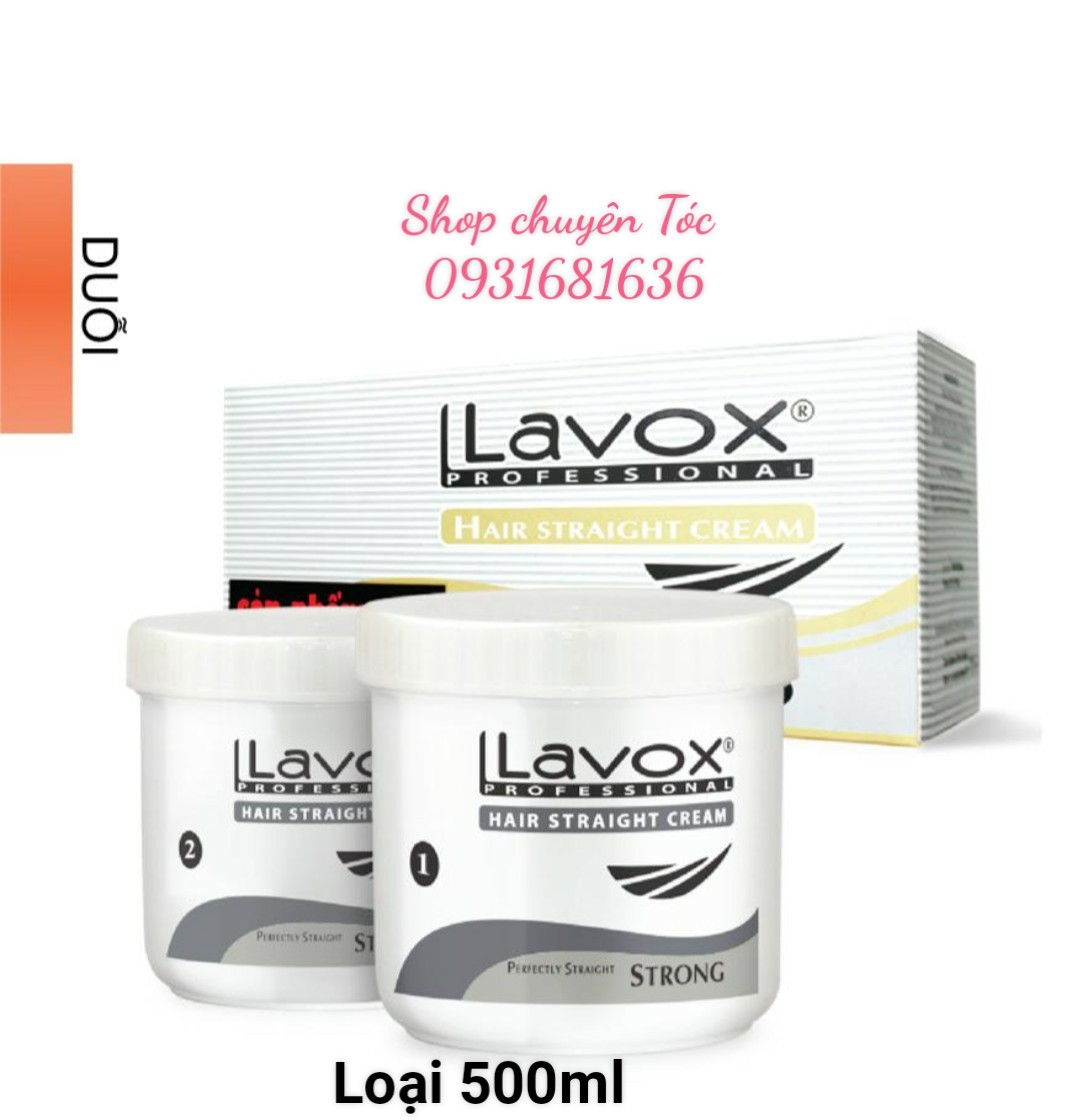 Thuốc duỗi xám sọc lavox dành cho tóc khỏe 500ml