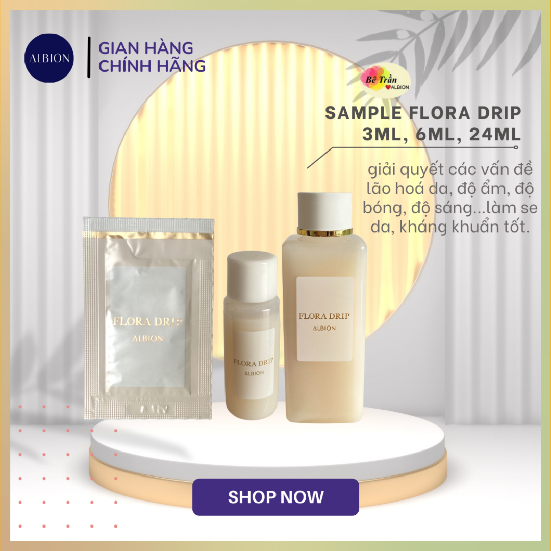 Nước dưỡng da flora drip 3ml, 6ml, 24ml