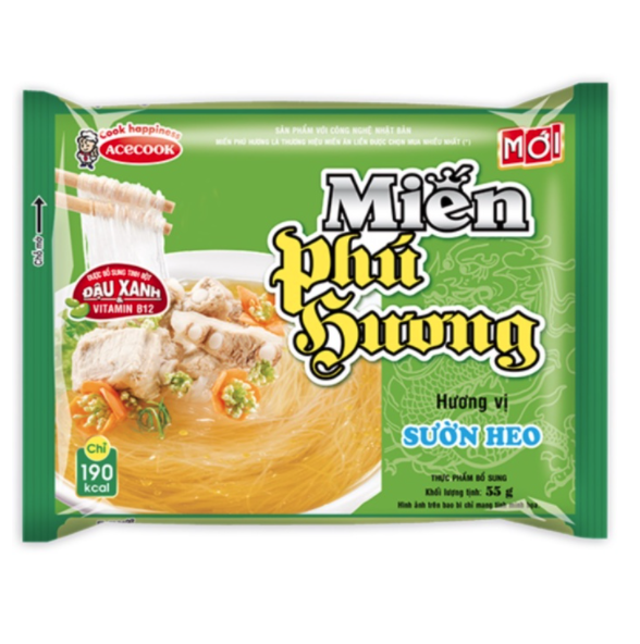 Miến Phú Hương Hương Vị Sườn Heo Gói 58G