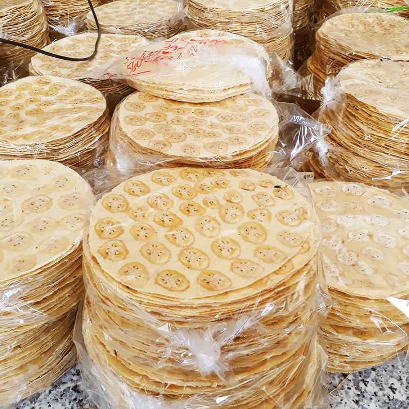  Bánh Tráng Phồng Chuối Nướng Bến Tre - Ít Ngọt siêu giòn rụm 