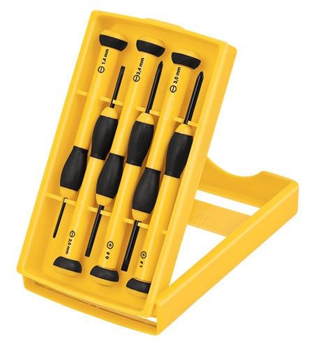 Bộ vít đồng hồ 6 cây cán nhựapretul - 21381 j-dej-6