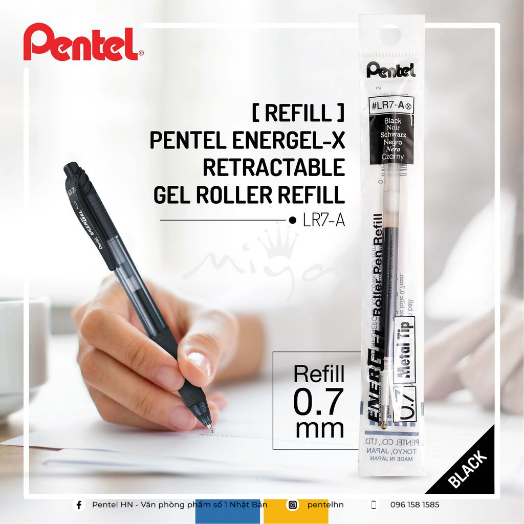 Ruột bút ký nhật bản pentel energel lr7
