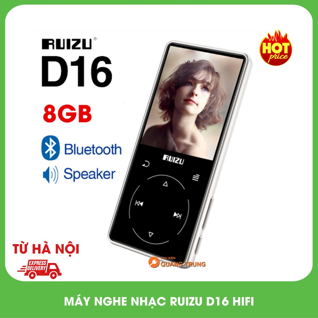 Máy nghe nhạc Ruizu d16hificó bluetooth 4.0phím cảm ứng, sản phẩm đa dạng về mẫu mã, kích cỡ, chất lượng đảm bảo, cam kết hàng giống vơi mô tả