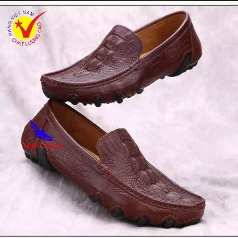 giầy lười nam da bò size 37 đến 44 phong cách mới đã đẹp còn chất