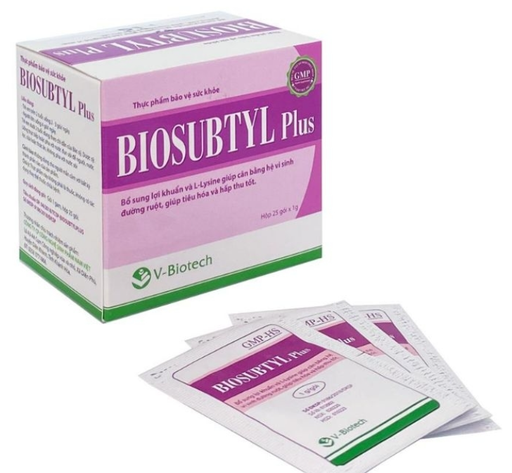 Biosubtyl plus cân bằng vi khuẩn đường ruột, giúp hấp thụ và tiêu hóa tốt hơn, bổ sung vi khuẩn có lợi mi vi