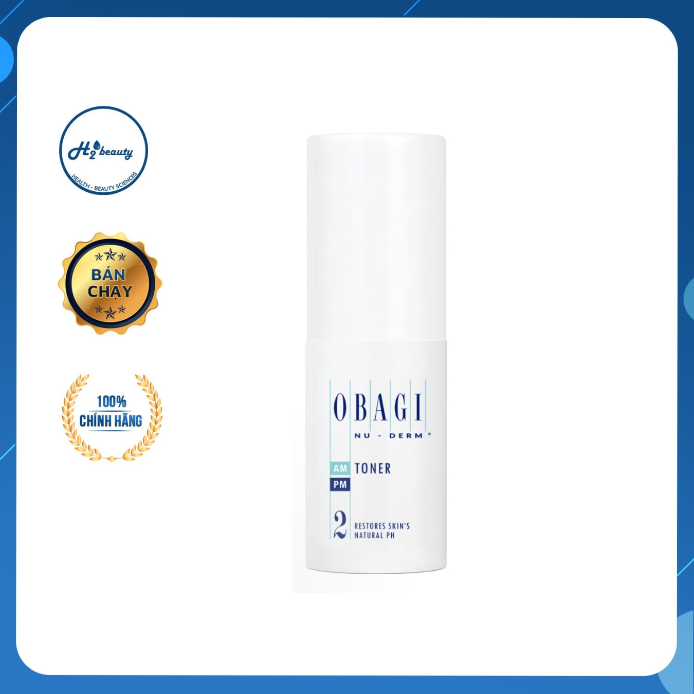 Nước hoa hồng obagi nuderm toner cân bằng ph da, giúp da khỏe mạnh, hồng hào - lọ 20ml