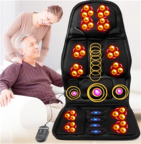 Ghế (NỆM)massage toàn thân,Lót Ghế Massage Toàn Thân Chất Liệu Da PU, Xung Điện Massage Toàn Thân Dùng Cho Ghế Văn Phòng Xe Hơi Bạn Có Thể Vừa Làm Việc Vừa Thư Giãn Hiệu Quả. BH 12 tháng bởi LUXURYMALL