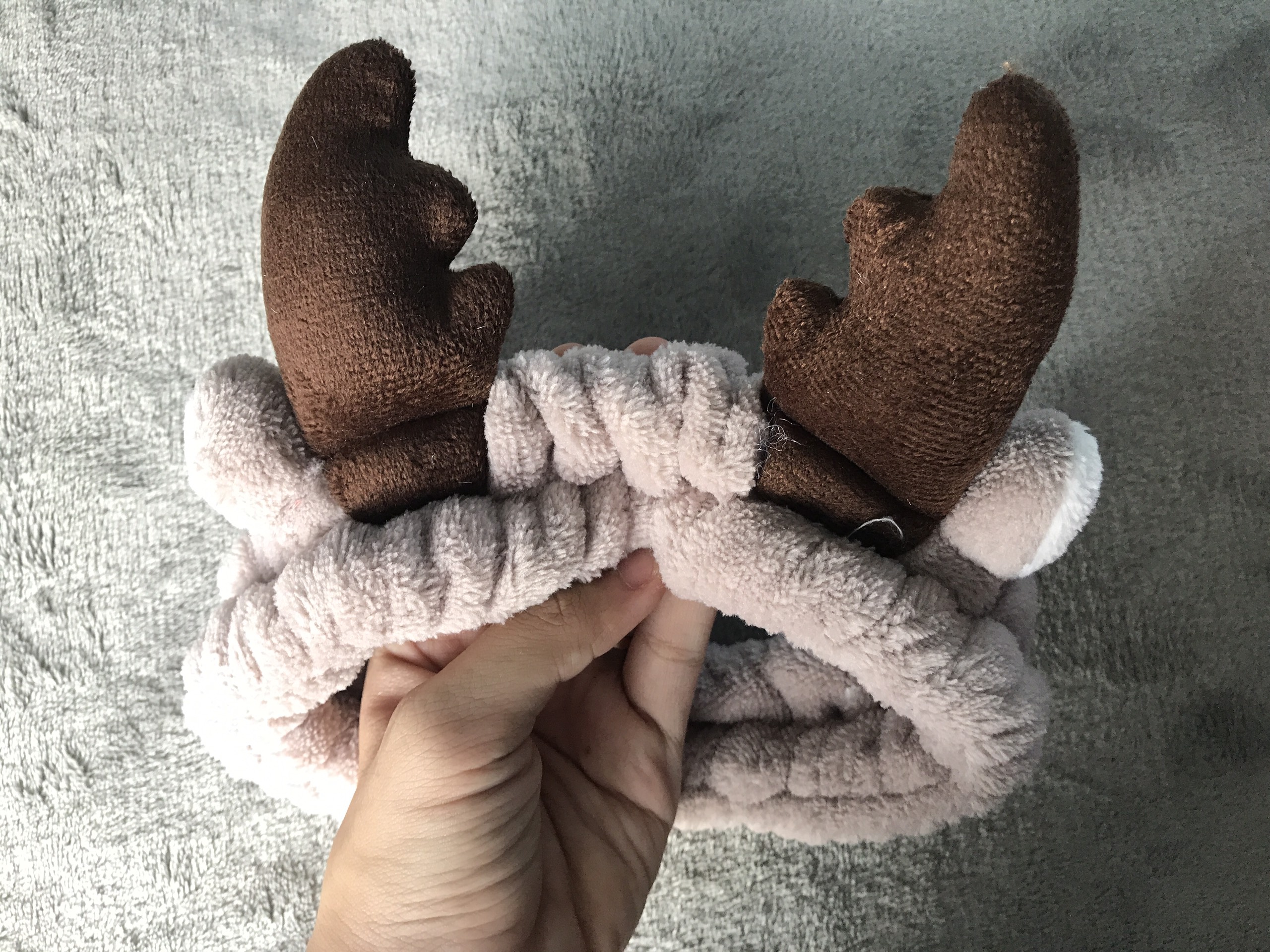 [HCM][TẶNG THUN CỘT TÓC] Băng Đô Sừng Hươu Nhung 3D Dễ Thương Nhiều Màu Sắc