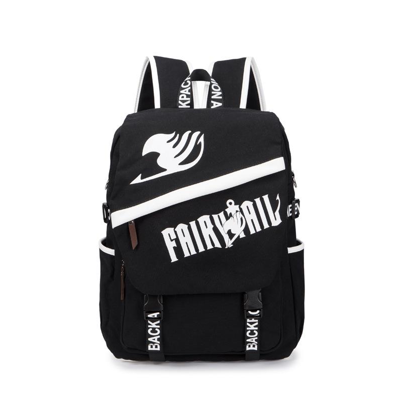 balo đen Fairy Tail cao cấp Anime - Cặp đen Anime - Baystore