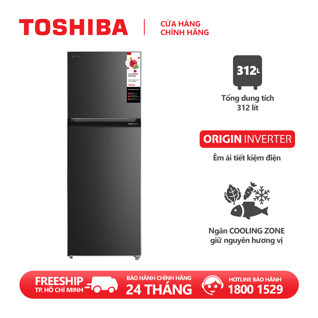 [TRẢ GÓP 0%, VOUCHER 2 TRIỆU] Tủ lạnh Toshiba 312 lít GR-RT400WE(06)-MG - Inverter tiết kiệm điện, Khóa trẻ em Đèn LED đa hướng, Hộp làm đá chống tràn, Hệ thống khử mùi diệt khuẩn Pure Bio. Hàng chính hãng, bảo hành 2 năm.