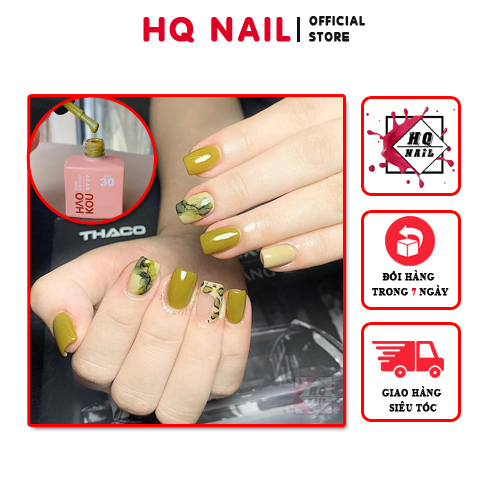 [MÀU HOT] Sơn gel cỏ úa đẹp xinh tôn da