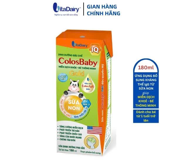 Sữa bột pha sẵn Colosbaby IQ Gold 180ml