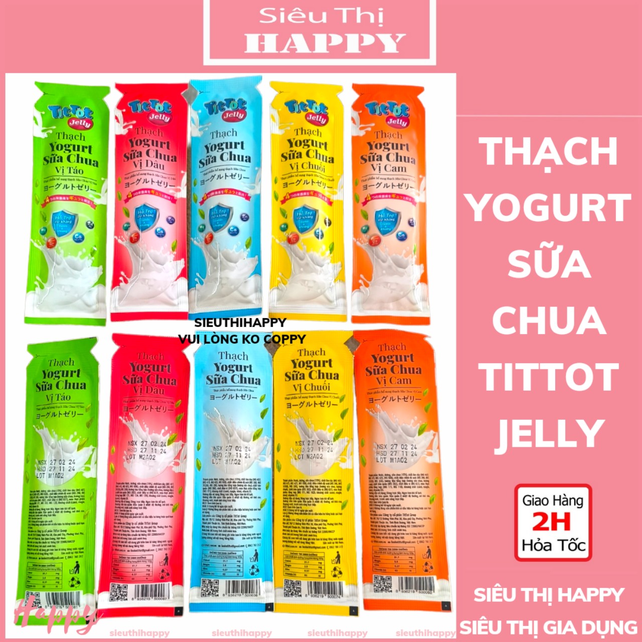 Thạch Yagurt Sữa Chua Tittot Jelly.