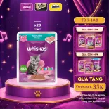 Thùng Thức Ăn Cho Mèo Con Dạng Sốt Pate WHISKAS - 28 gói