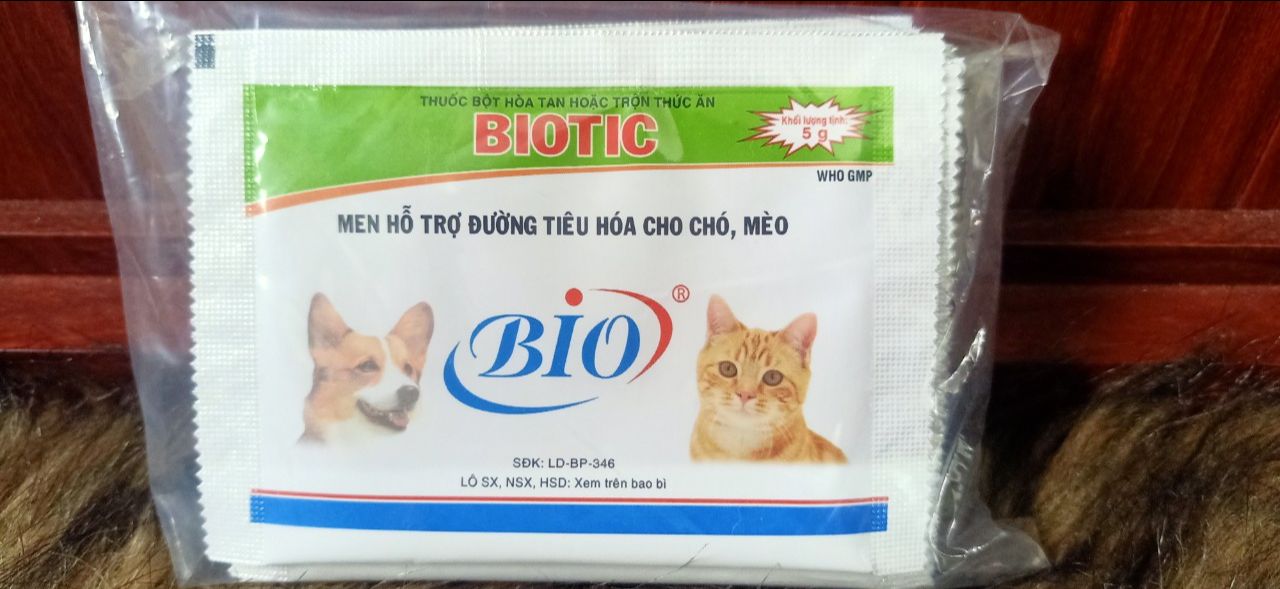 Men Hỗ Trợ Tiêu Hóa Cho Chó Mèo Biotic (gói 5g)