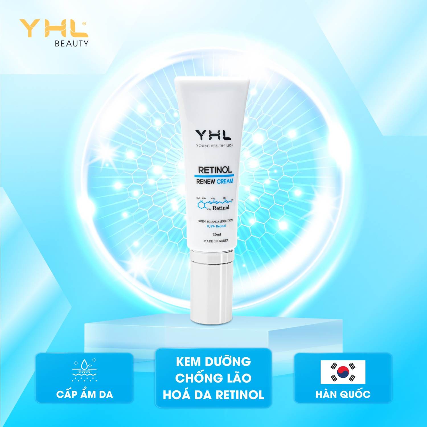 Kem dưỡng đêm chống lão hóa da Retinol YHL
