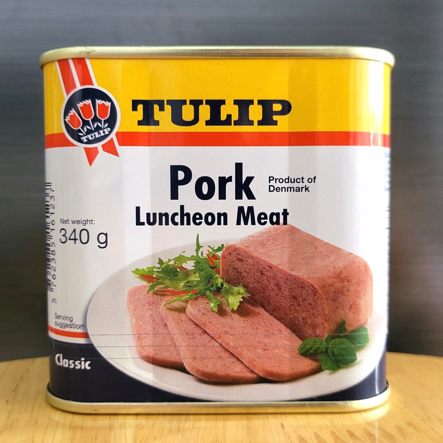 TULIP / HEO - HỘP LỚN 340g - THỊT HEO HỘP / ĐAN MẠCH / Pork Lucheon Meat