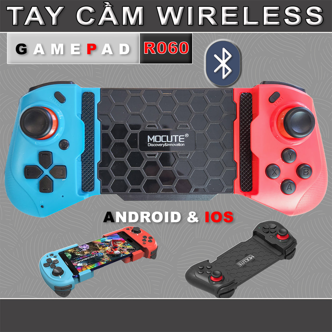 GamePad Tay Cầm Chơi Game Mobile Gaming Mocute 060 Bluetooth
