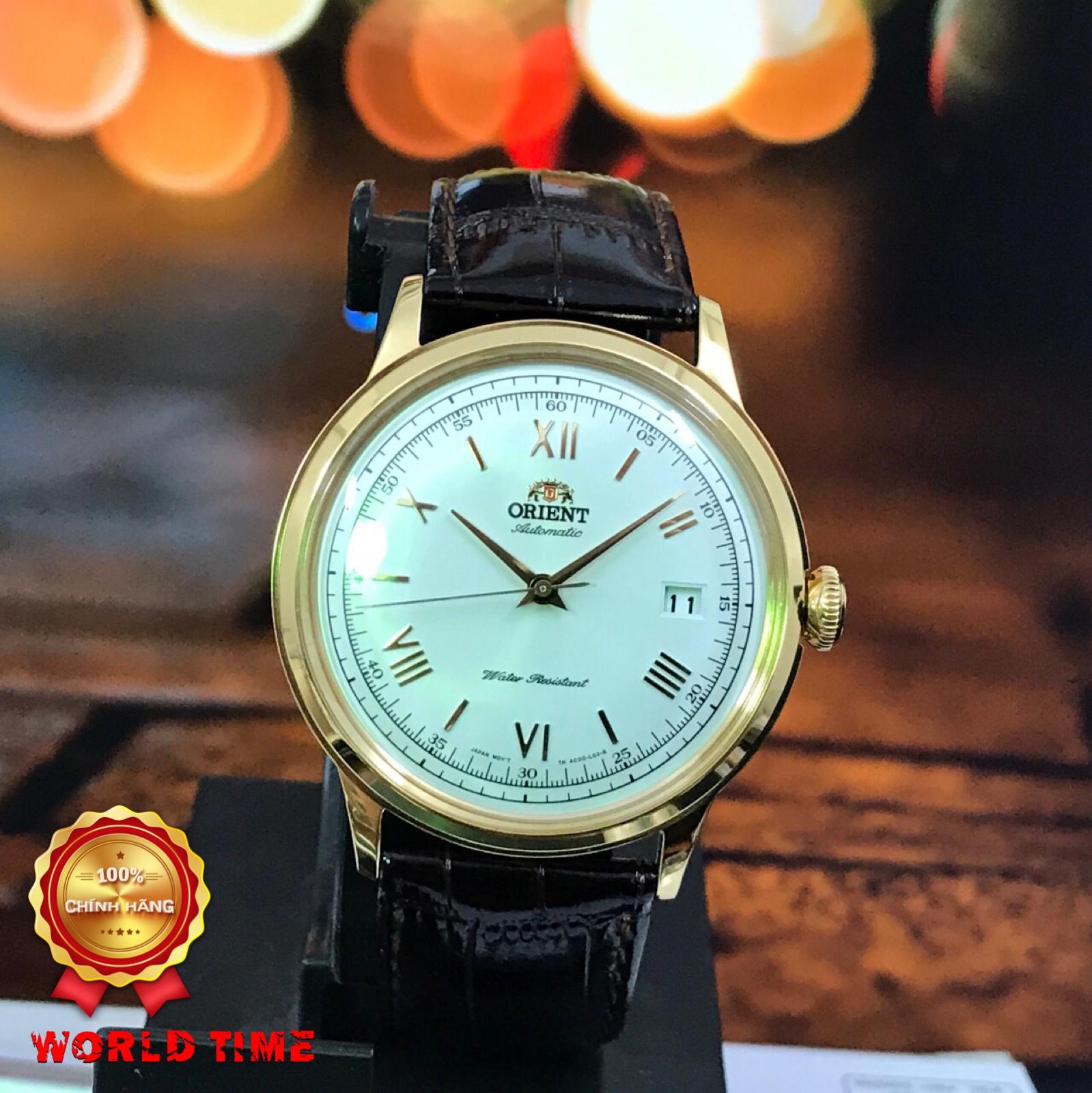 Đồng Hồ Nam Orient FAC00007W0, Thẻ BH Hãng Full Box, Bambino Gen 2, Automatic, Dây Da