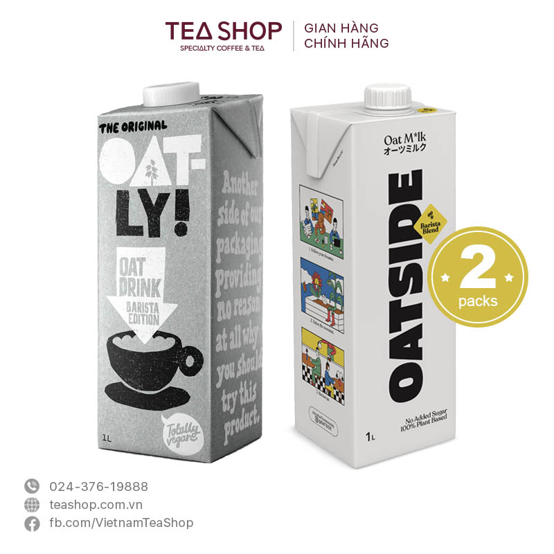 Sữa yến mạch Oatly Barista Edition + OATSIDE Barista Blend