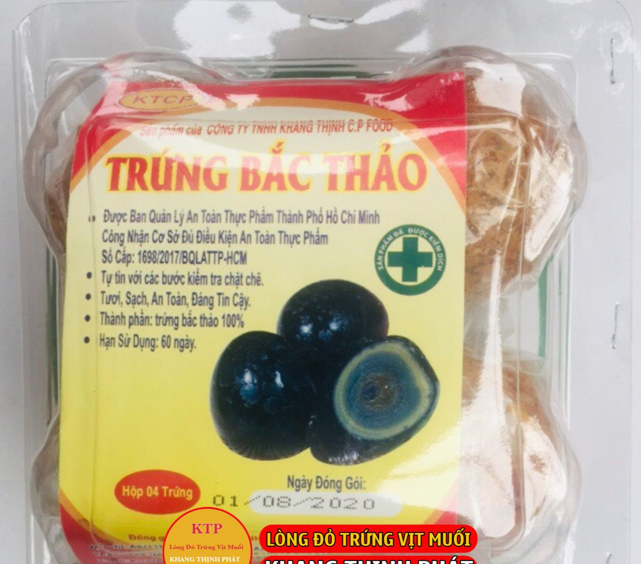 Trứng vịt bách thảo trâu - hộp 5 quả