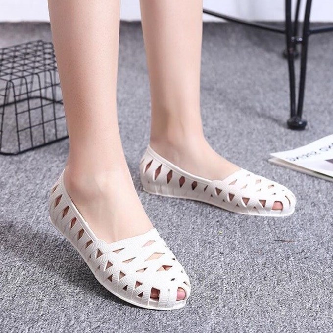 Giày Nhựa Nữ Nhiều Màu Đi Mưa Siêu Nhẹ Size 36 đến 41