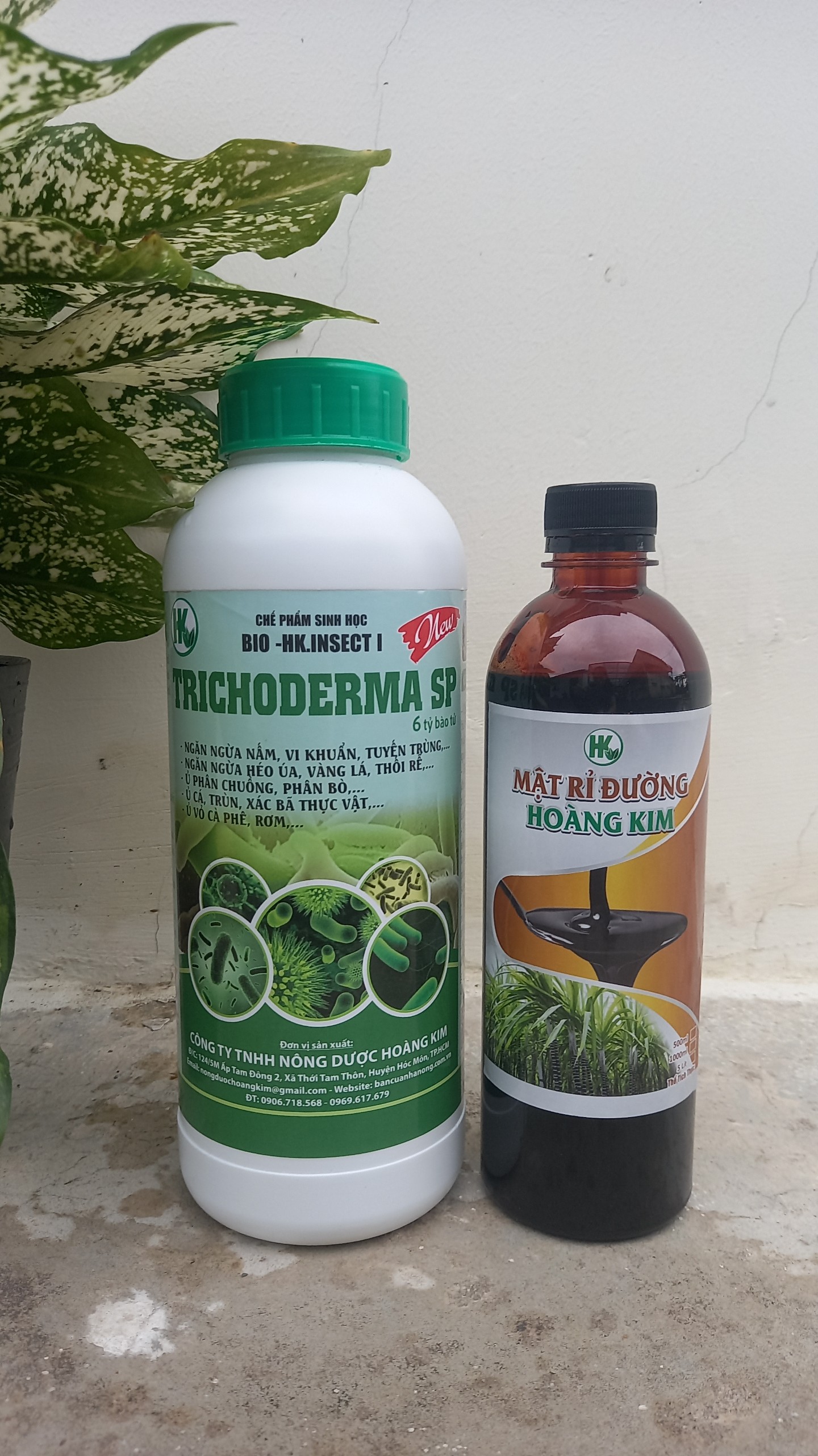 Combo bộ đôi nấm đối kháng trichoderma 1l+mật rỉ đường chuyên ủ phân bón rác thải/cải tạo đất