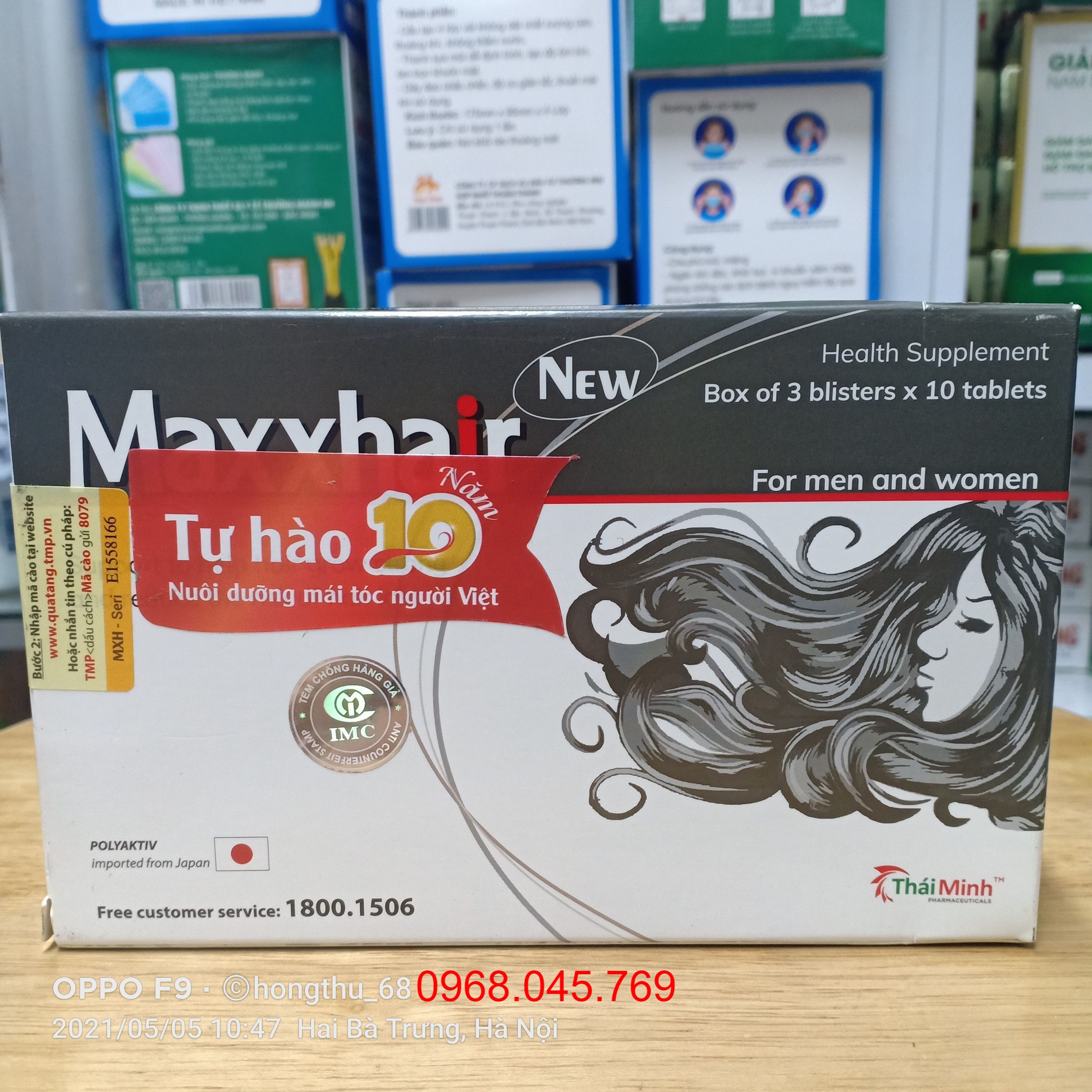 Maxxhair new giúp mọc tóc ngăn ngừa rụng tóc