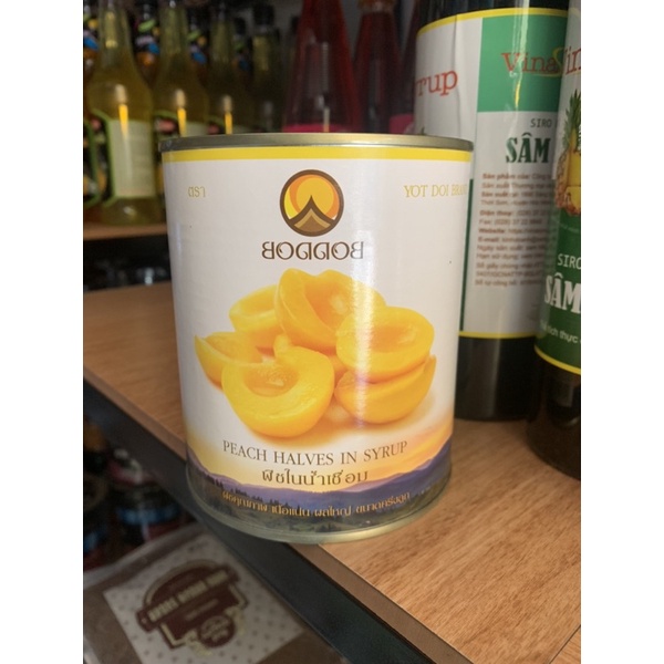 Đào ngâm thái lan boddob lon- 820g