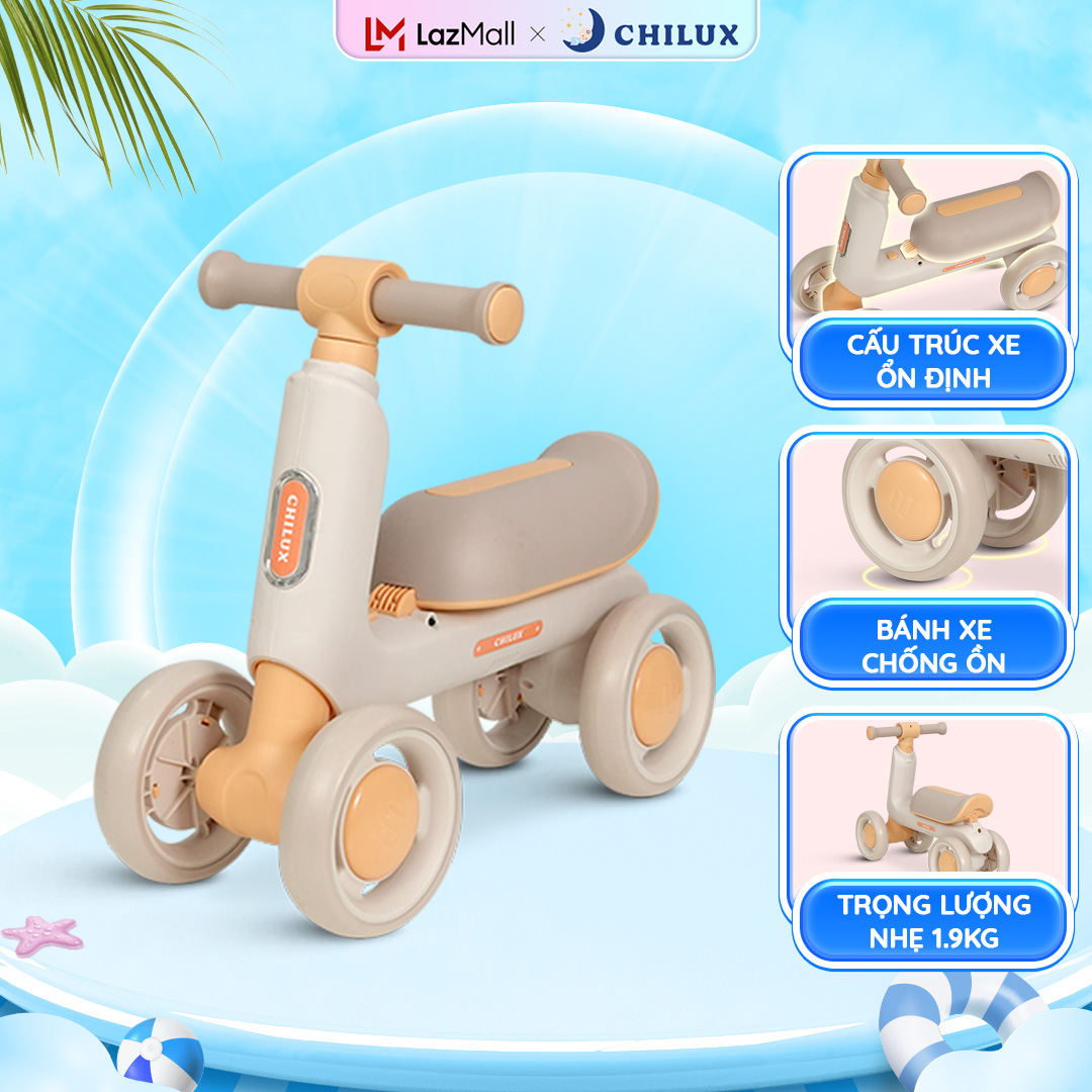  Xe thăng bằng cho bé Chilux B04 - Cấu trúc xe ổn định chống lật bánh xe chống ồn 