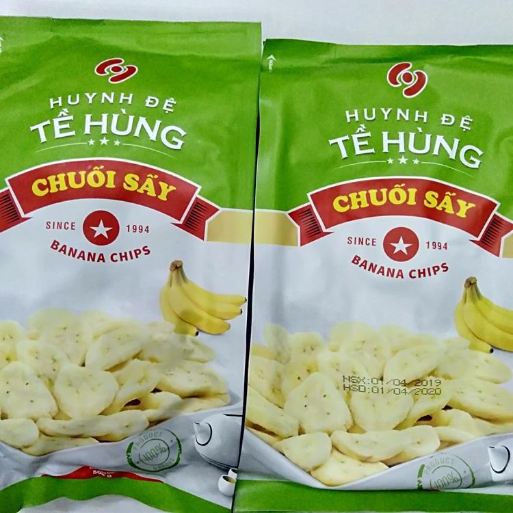 1kg Chuối sấy Huynh Đệ Tề Hùng (2 gói 500g )