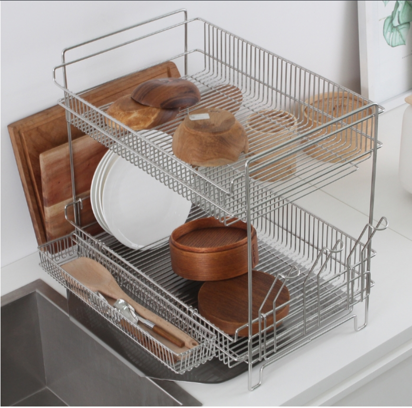 Kệ úp chén bát hive ko inox cao cấp