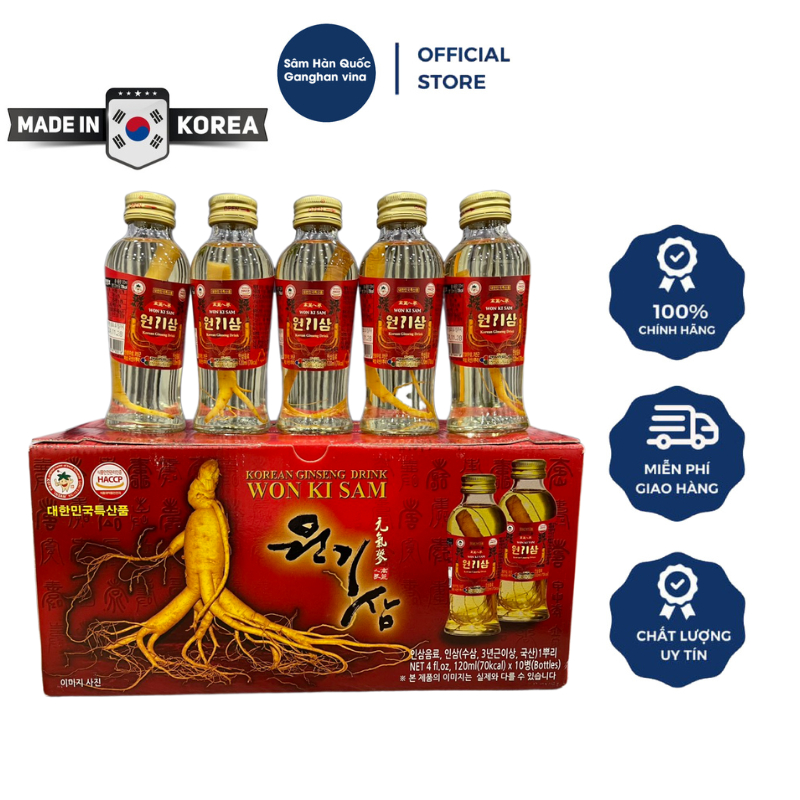 Nước Nhân Sâm Củ Wonkisam -Hỗ trợ sức khoẻ, tăng đề kháng