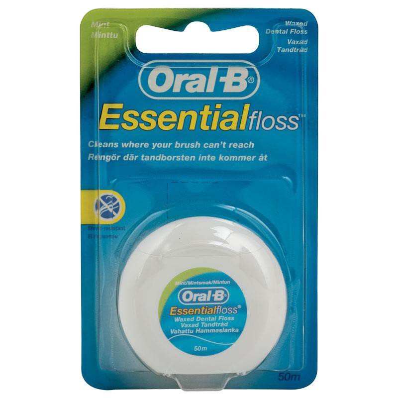 [HCM]Chỉ Nha Khoa Cao Cấp Oral B Essential Floss 50m