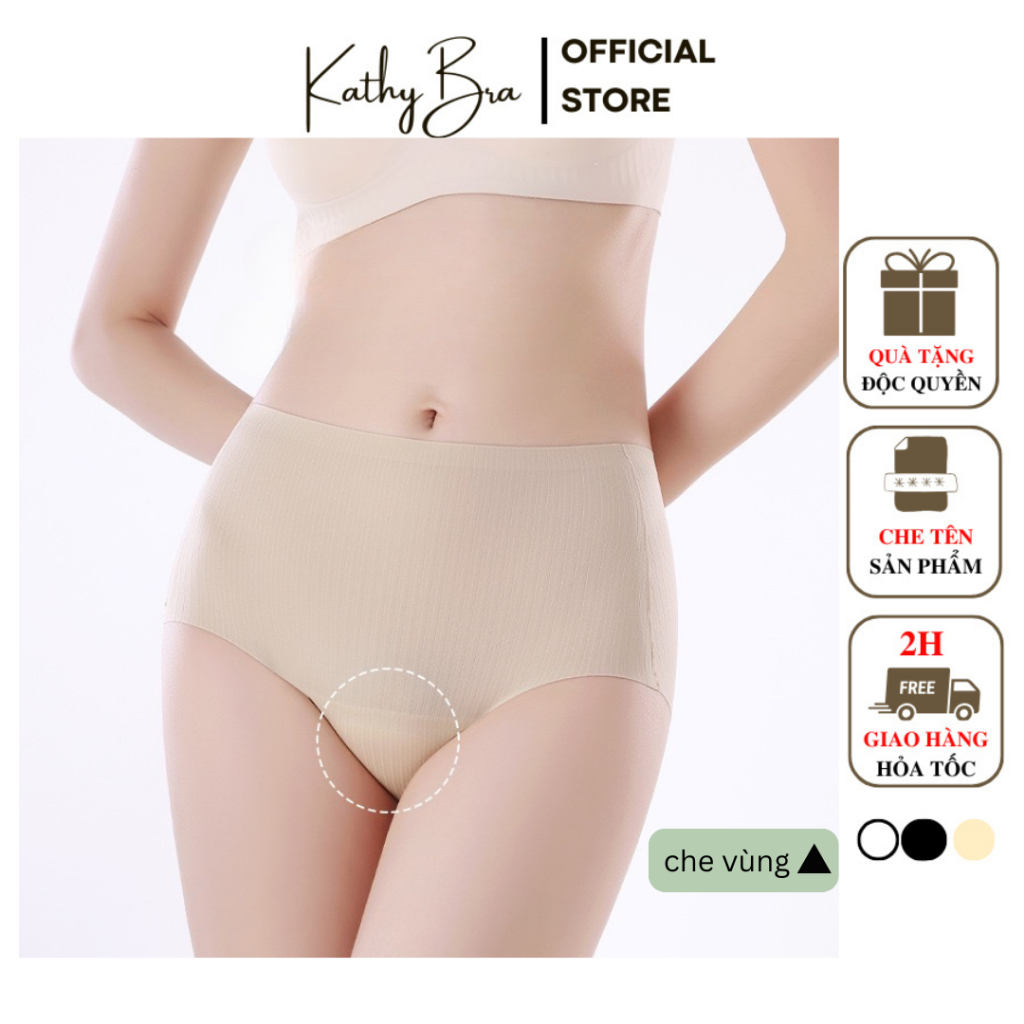 Q57 Quần Lót Gen Bụng Cạp Cao Che Vùng Tam Giác KATHY BRA Chất Su Mát Che Vùng Nhay Cảm Khi Mặc Quần ôm Body, Đồ Tập Gym