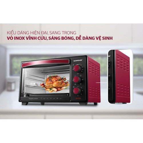 Lò nướng Sunhouse SHD4222 22L (Đỏ)