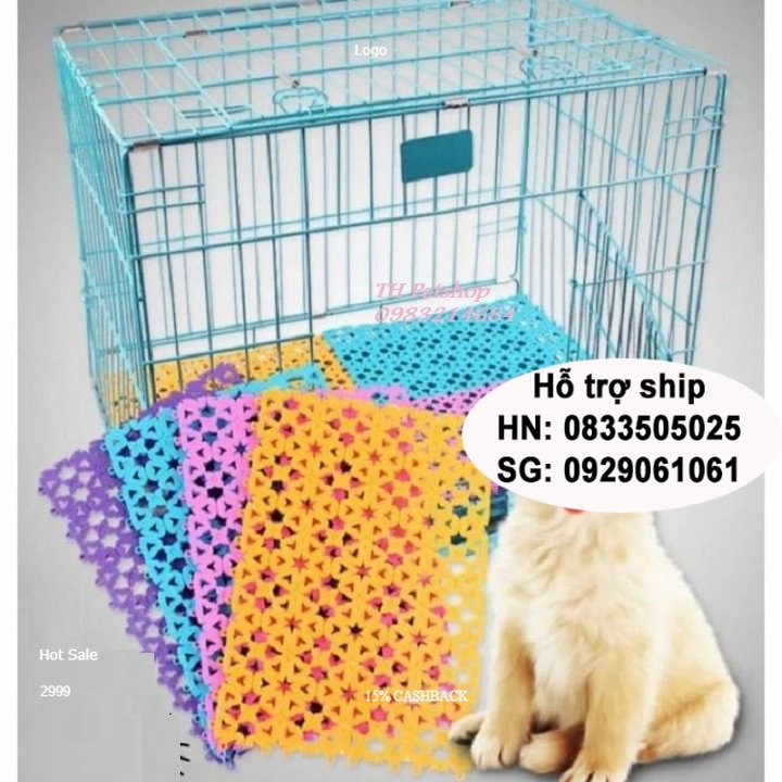 Doremiu - Tấm nhựa lót sàn chuồng chống lọt chân- có các khớp nối thành thảm nhựa lớn
