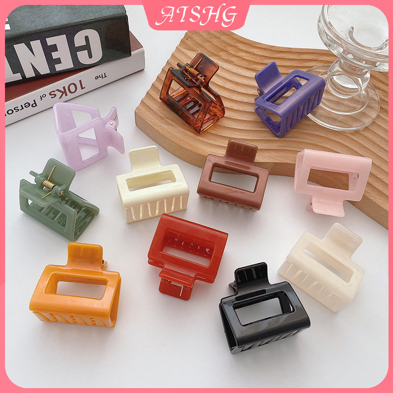 Kẹp tóc vuông nhỏ kiểu Hàn Quốc đơn giản cho nữ AISHG- INTL