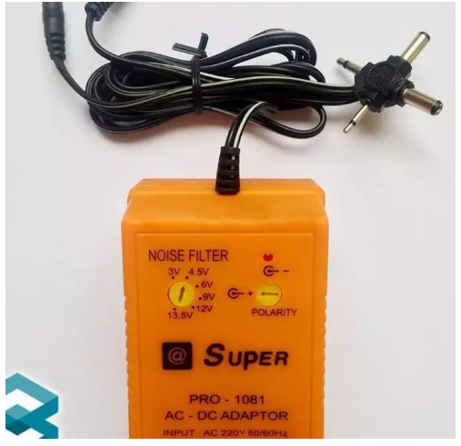 Nguồn Adapter Đa Năng 6 Đầu (1000mA) đảo cực được (Màu Cam)