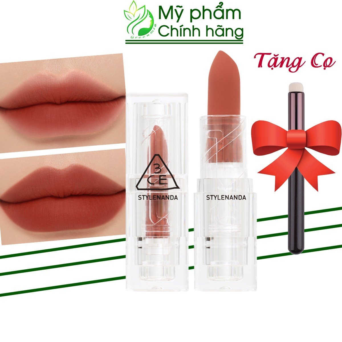 Son 3CE Soft Matte Lipstick Speak To Me Son Thỏi Lì Màu Đỏ Mận Chín Thiết Kế Vỏ Đỏ Rất Tinh Tế Trend