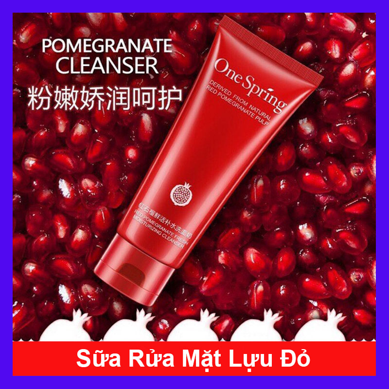 Sữa rửa mặt dưỡng ẩm sáng da ONE SPRING chiết xuất lựu đỏ 100g
