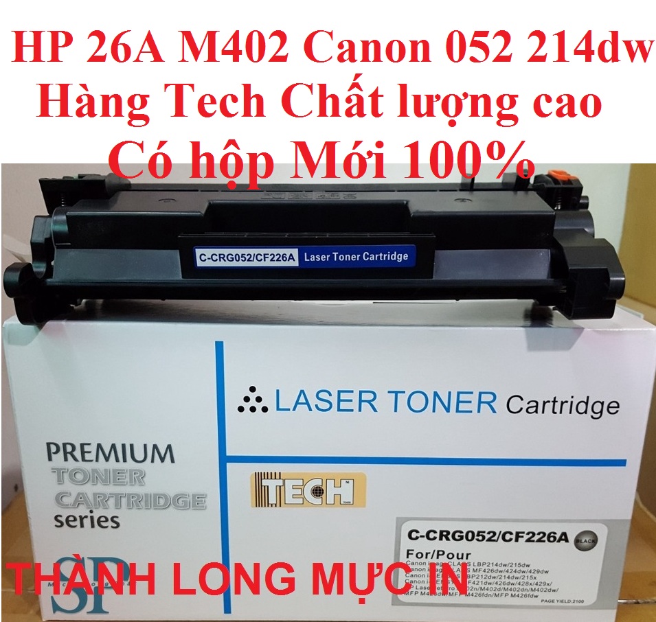 Hộp mực 26A HP LaserJet M402d/M402dn/M402n/M420dw/M426 / Mực in 052 Canon LBP 214dw/215d/MF426dw/424dw/429dw