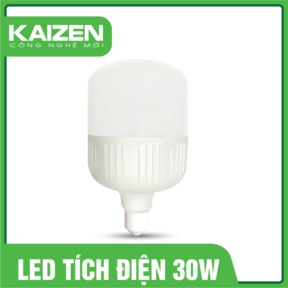 Bóng đèn tích điện sạc trong Kaizen công suất 30W dùng 6-8 giờ đui xoáy E27