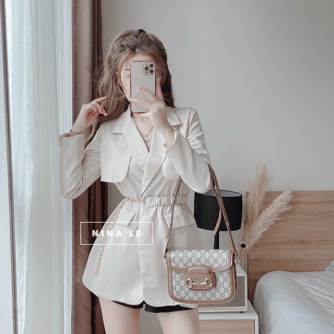   Voucher 50k Freeship Max 0 đồng toàn quốc  Set áo khoác vest kèm đai mịt set đùi nữ phong cách Hàn Quốc thanh lịch set áo dấu quần braza quần short nữ sang chảnh 