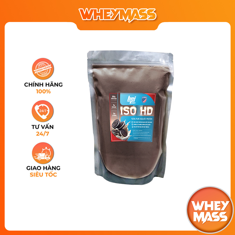 Gói Dùng Thử  Sữa Tăng Cân BPI Whey Iso HD 500gram - 1Kg