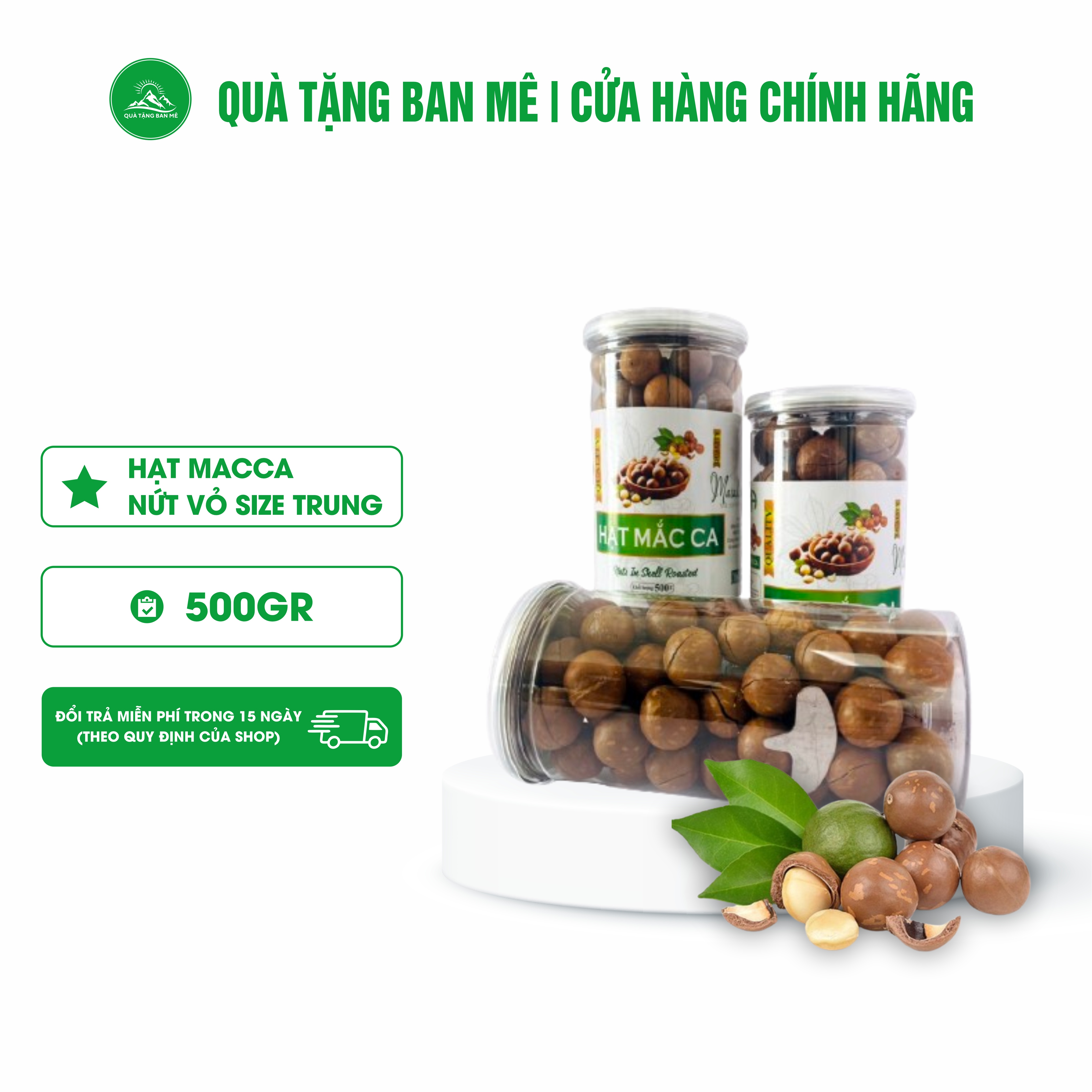 Hạt macca nứt vỏ dak lak, hạt dinh dưỡng macca - 500gr size trung