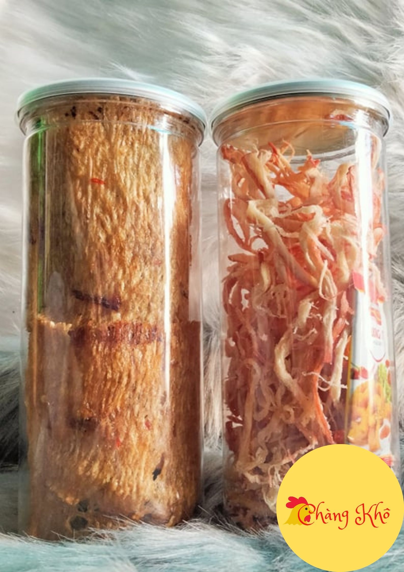 200g mực sợi hấp dừa + 200g mực ép tẩm vị siêu ngon