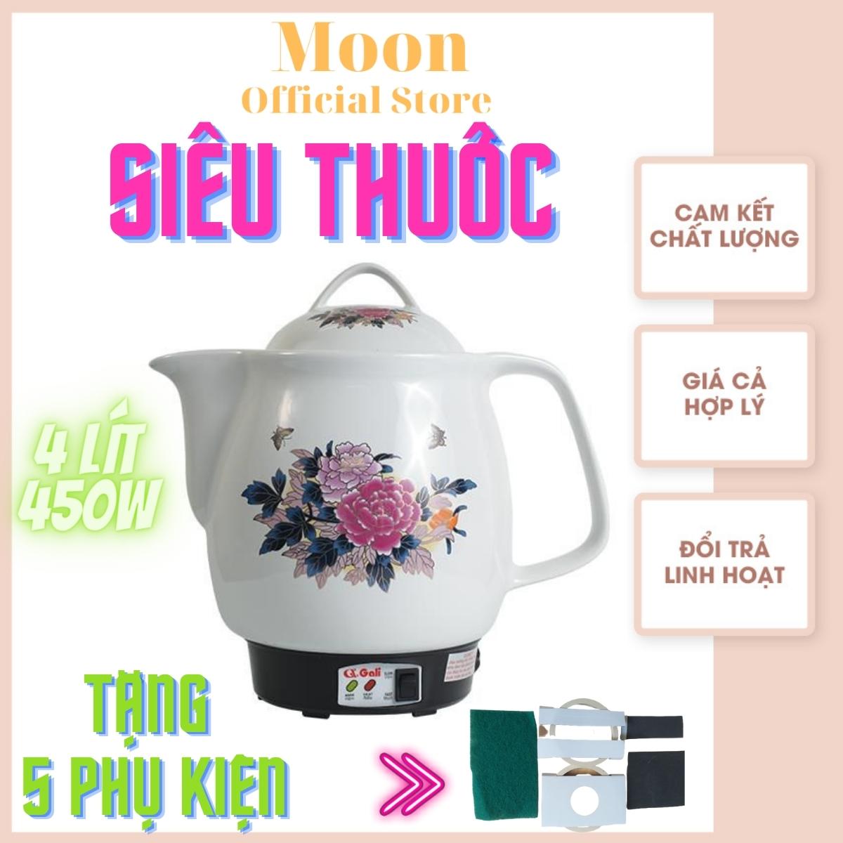 Siêu Sắc Thuốc, Ấm Nấu Thuốc Nam Bắc, Trà Thảo Mộc, Canh Bổ Dưỡng,Nồi Dưỡng Sinh Hàng Nhập Khẩu Chất Lượng Tốt Của Gali, Dung Tích 4 Lít, Nấu Nhanh Chậm Theo Nhu Cầu (Gl-1815)