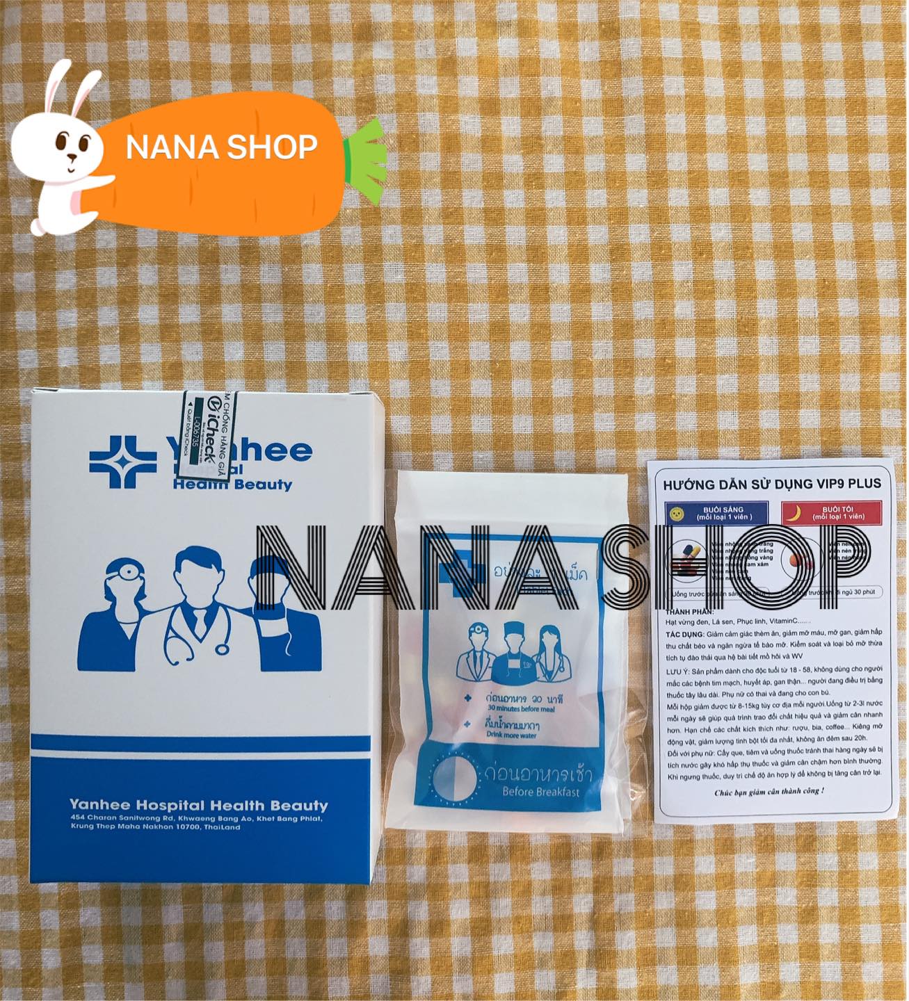 Giảm cân VIP 9 YANHEE Siêu giảm cân [ Liệu Trình 7 Ngày ]