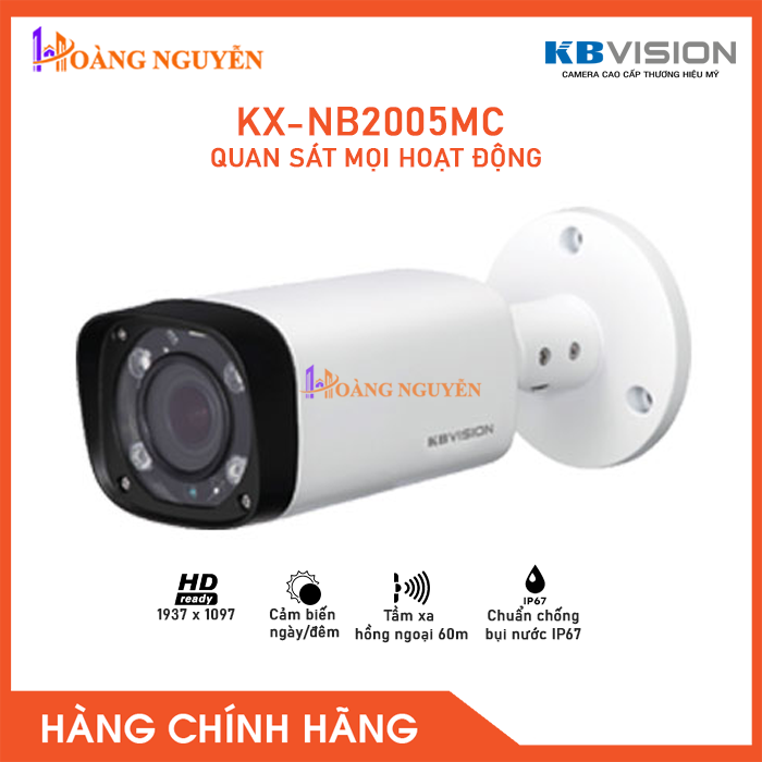 Camera kbvision kx-nb2005mc hồng ngoại 60m 2.1megapixel - công nghệ hoàng nguyễn